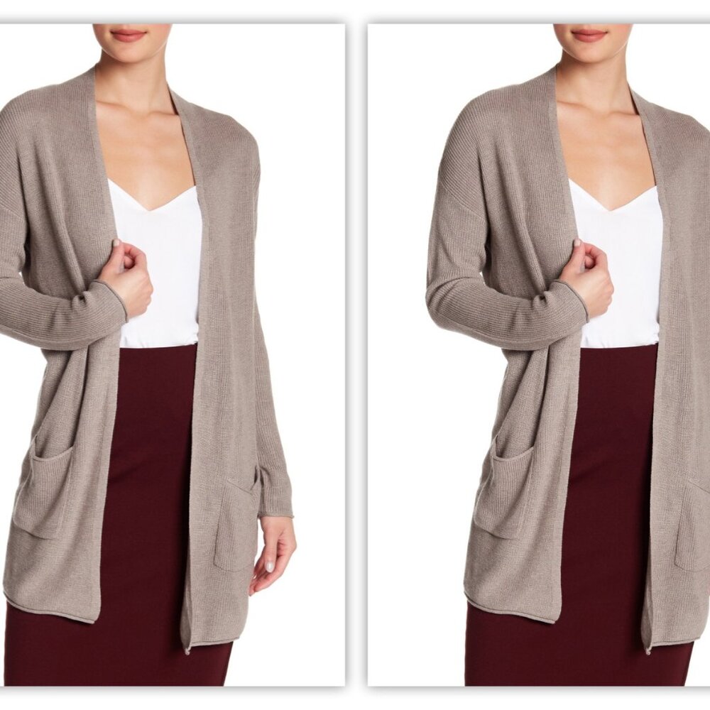 Nordstrom Philoshophy Cardigan Nwt Patch Pocket Knit Cardigan in Stone Heat